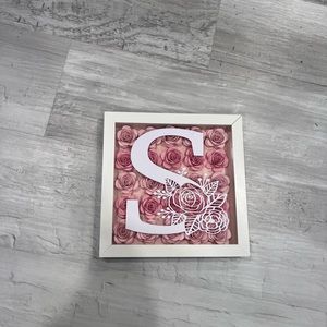 Hand Crafted | Accents | Flower Shadow Box Monogram | Poshmark